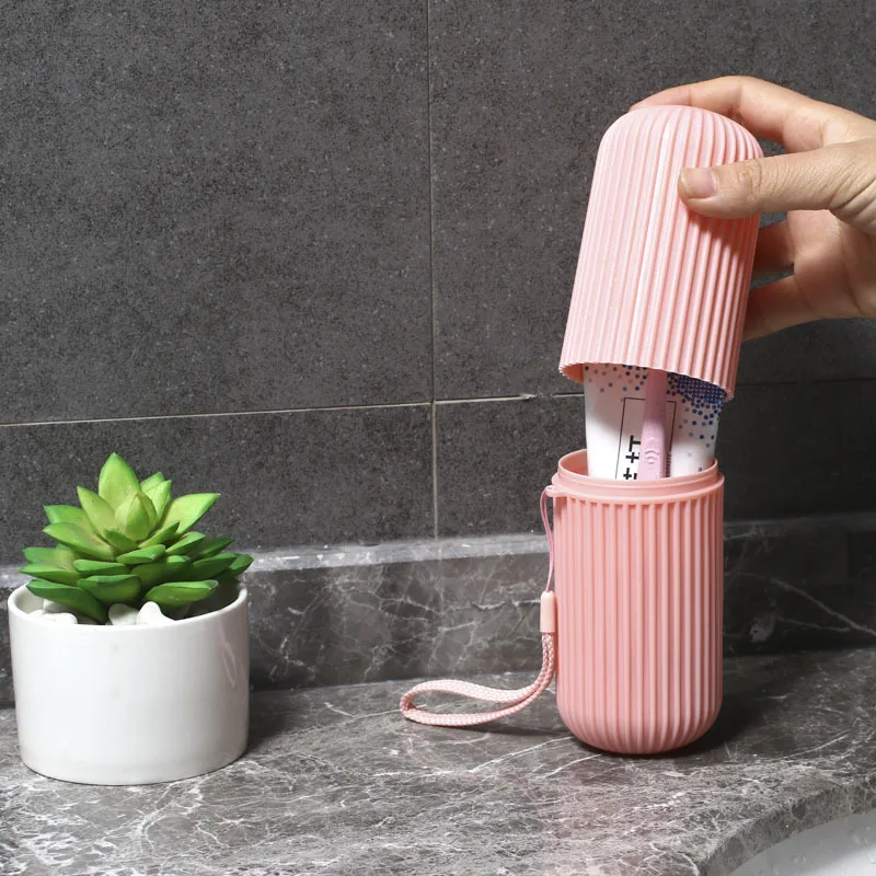 

Travel Portable Toothbrush Toothpaste Holder Storage Case Box Organizer Household Storage Cup Outdoor Holder Bathroom Accessorie