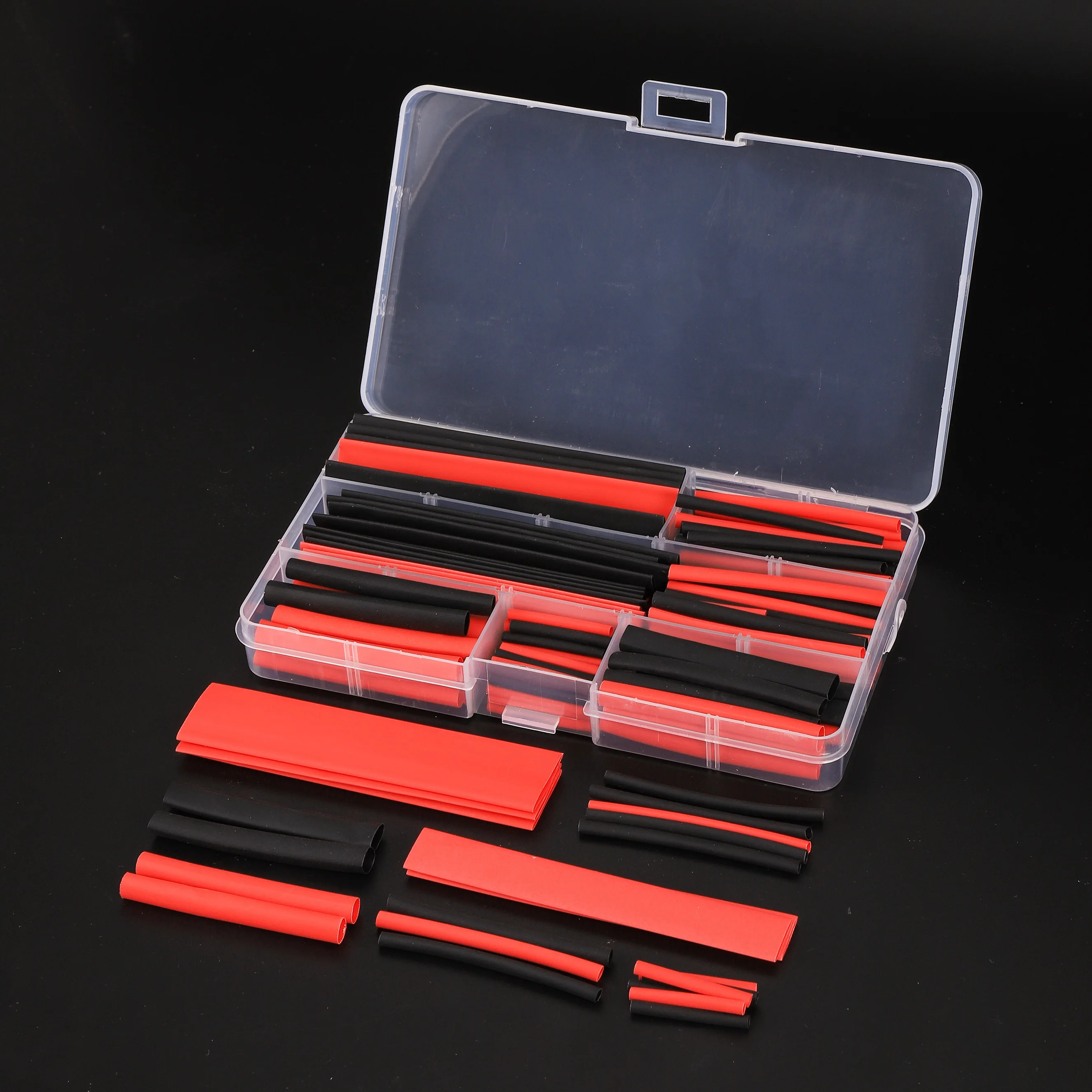 150 шт./кор. черный красный термоусадочная трубка полиолефин 2:1 электрическая