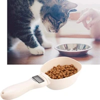 multifunction measuring pet food scale cup detachable feeding bowl digital scale portable with led display