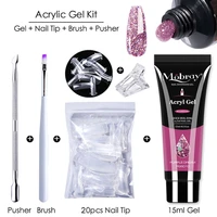 mobray poly nail gel set all for quick extension nail manicure set gel cuticle pusher finger extend mold nail tool kit