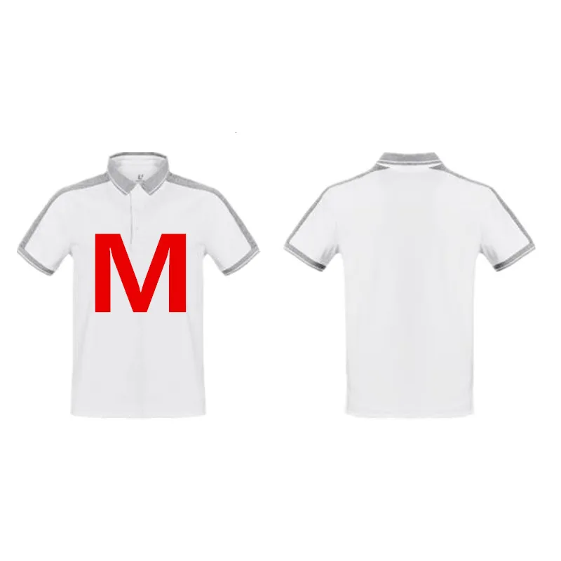 White M Оригинальные Модные хлопковые рубашки поло Xiaomi, Мужская Повседневная дышащая верхняя одежда с коротким рукавом - Цвет: White M