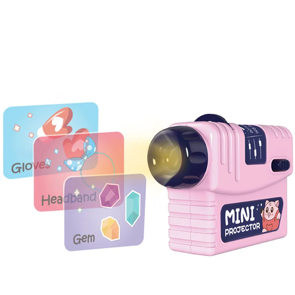 

Kids Slide Projector Toy Cartoon Children Bedtime Story Tell Flash Parent-child Interaction Slide Projector Jouet Projecteur