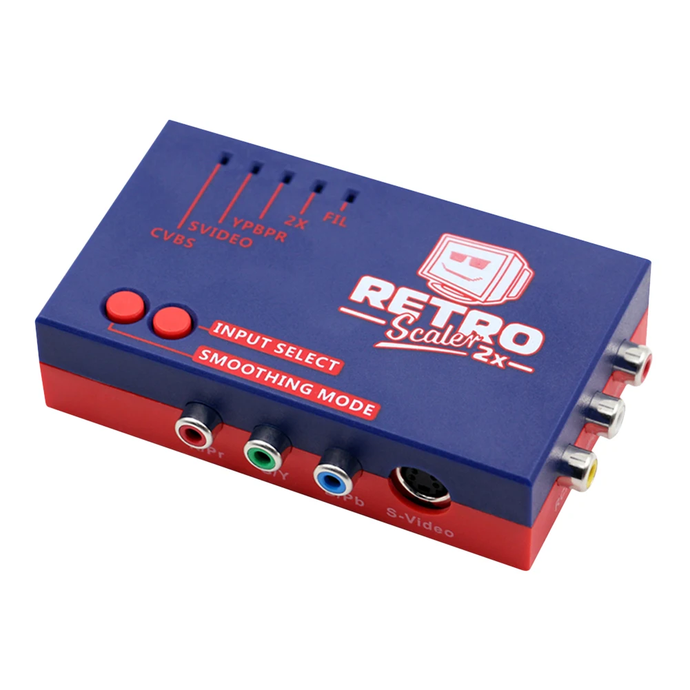 

RetroScaler2x A/V к HDMI-совместимый преобразователь и линейный дубликатор для ретро игровых консолей PS2/N64/NES/Dreamcast/Saturn/MD1/MD2