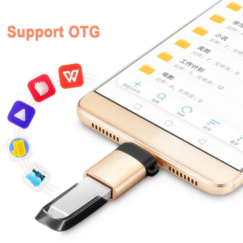 Новинка USB 3. 0 Type-C OTG кабель адаптер Type C Φ конвертер для Xiaomi Mi5 Mi6 Huawei Samsung мышь