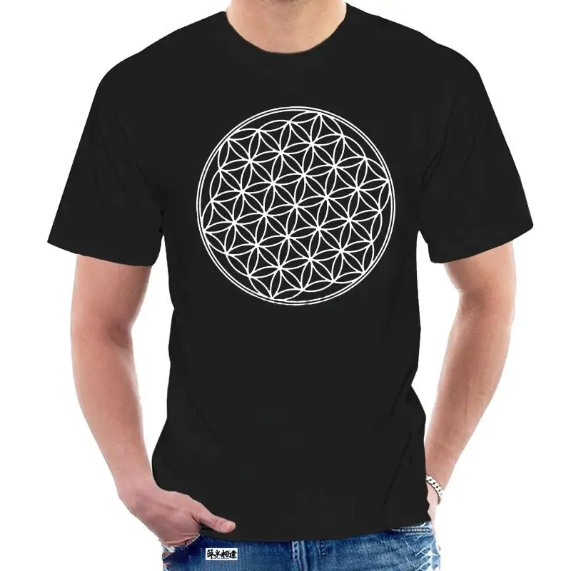 

T Shirt Flower of Life Sacred Geometry T-Shirt Womens Tshirt Tee 6659W