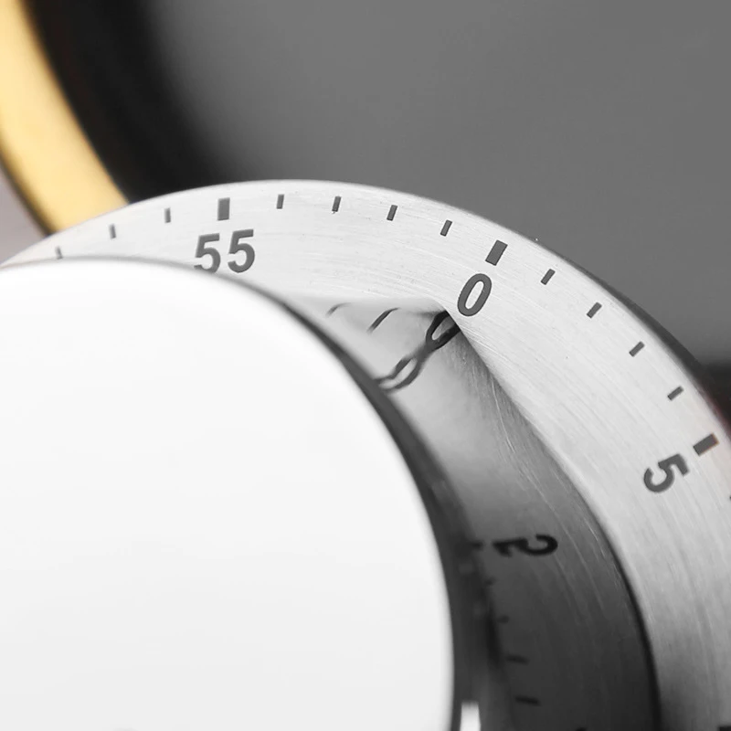 magnetic kitchen timer mechanical alarm clock timer retro stainless steel time cooking food tools home countdown gadget timer free global shipping