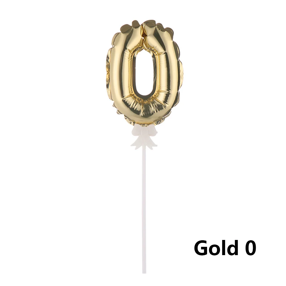 gold 0 1pc 1/3 шт цветные акриловые из метала золотого цвета номер торт Топпер Baby Shower Детские сувениры на день рождение подарки инструменты для украшения праздника вечерние поставки - Цвет: gold 0 1pc