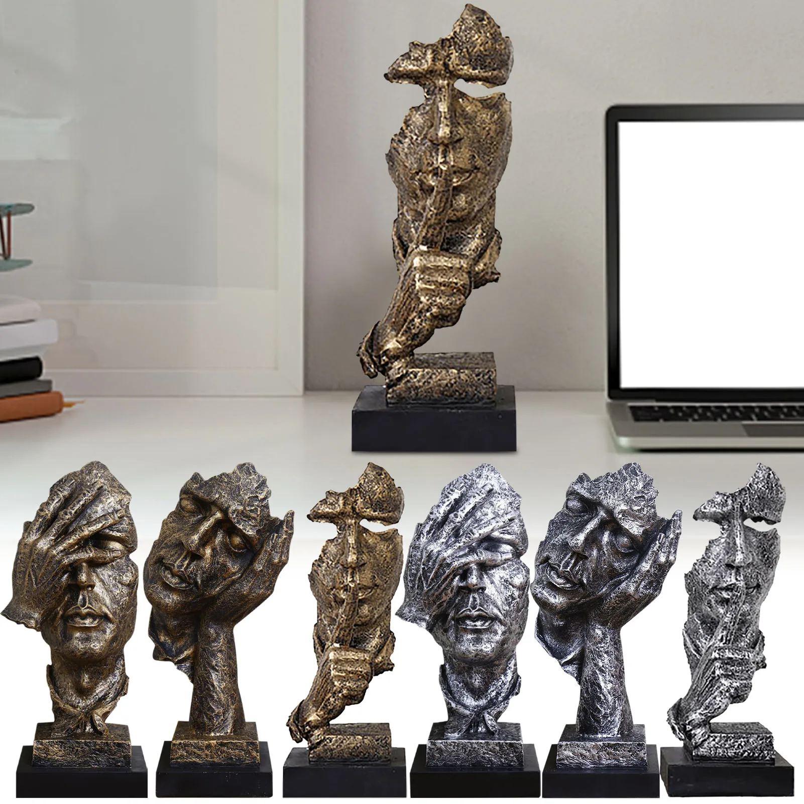 

2021 Modern Minimalist Abstract Sculpture Craft Living Room Decoratio Sandstone Statue Resin Crafts Home Decoration Dropshipping