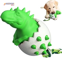 interactive dog toothbrush chew toy dinosaur egg small medium large dogs molar tooth cleaning toys dog accessories funny goods
