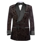 Мужской пиджак с золотым принтом, дизайнерский стильный блейзер для свадебной вечеринки, бархатный блейзер, пальто с золотым принтом