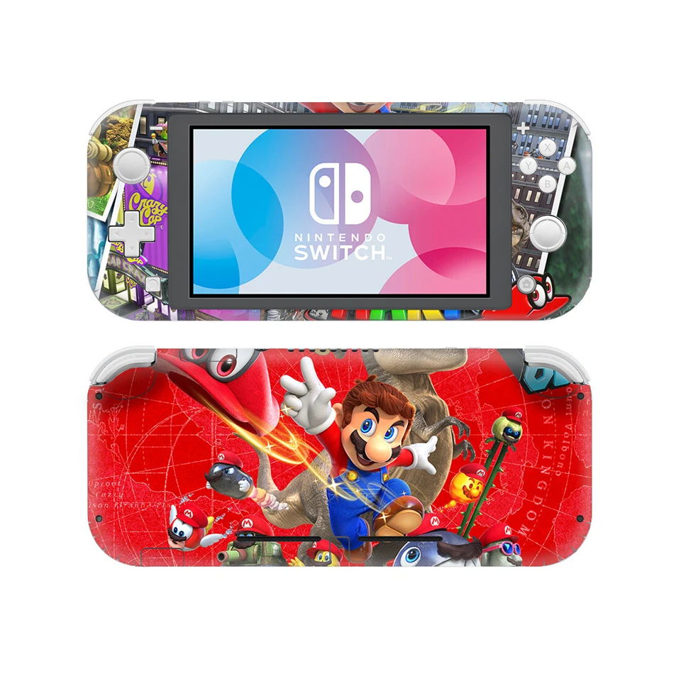 YSNSL0078 Наклейка с изображением супер Марио для nintendo Switch Lite, протектор консоли, чехол для nintendo Switch Lite, Виниловая наклейка с NSL - Цвет: YSNSL0078