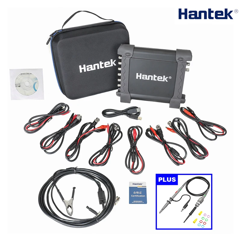 

O002 "60MHz PROBE" + Hantek 1008C DAQ Program Generator PC USB Automotive Diagnostic Digital Oscilloscope