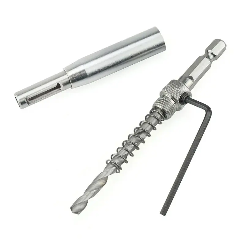 

4pcs/set Center Drill Bit Doors Self Centering Hinge Tapper Core Drill Bit Set Hole Puncher Woodworking Tools 5/64"-11/64" U50E