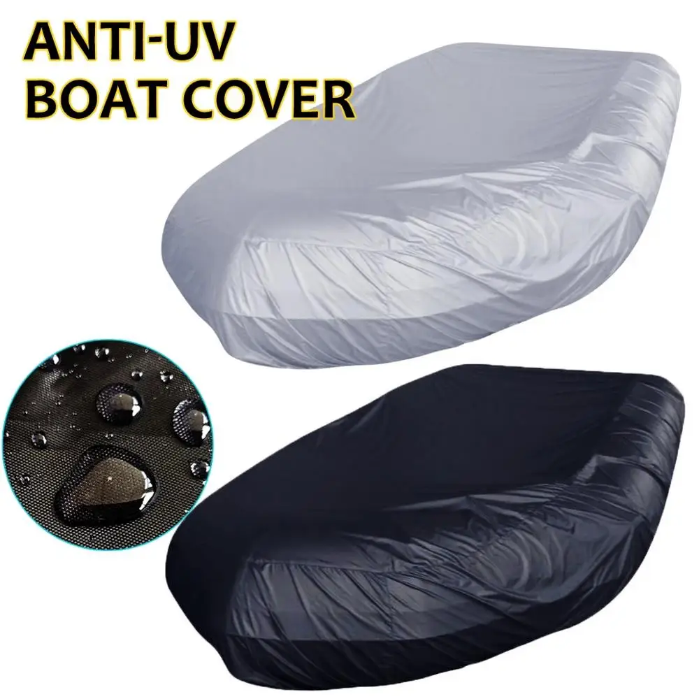 

7 Sizes Kayak Rubber Boat Cover Inflatable Boat Dinghy Cover Waterproof UV Sun Dust Protection Tender Storage Suits 7.5-17ft
