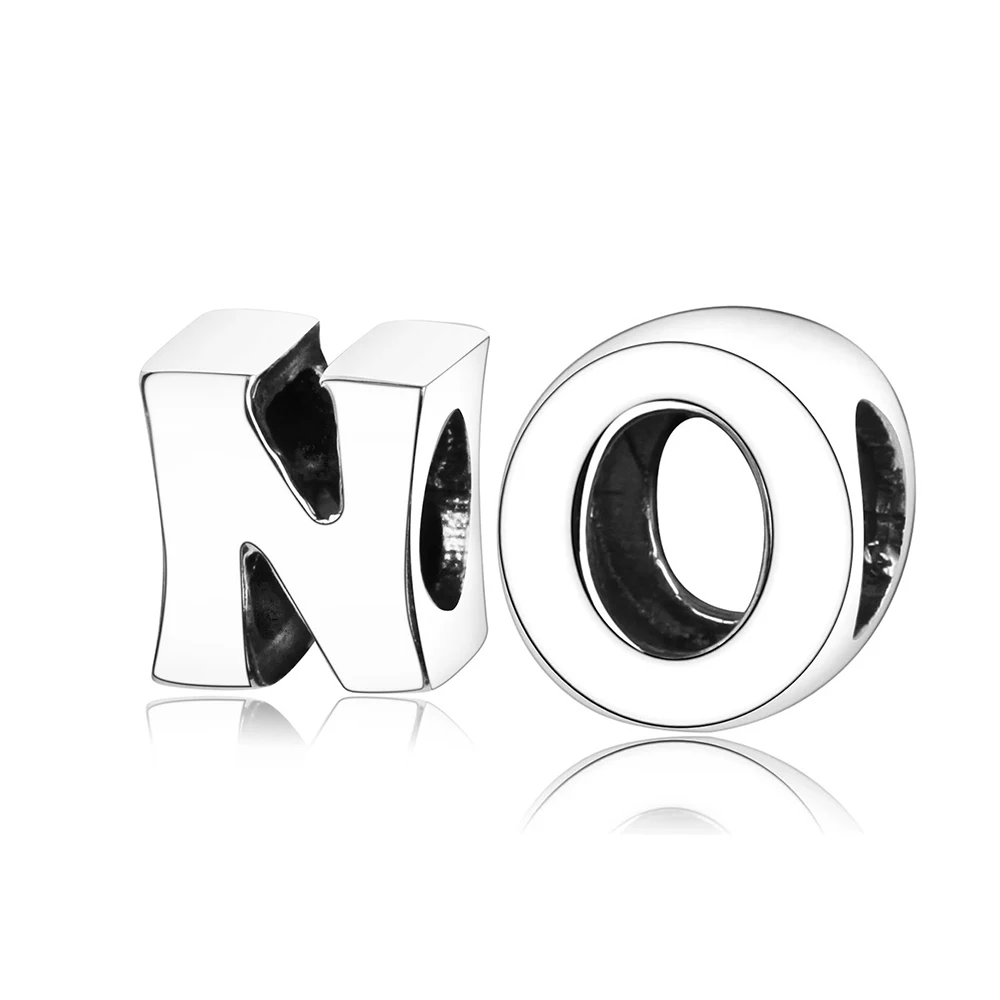 _ Серебряные шармы-бусины с надписью YES NO OK для браслетов pandora | Украшения и