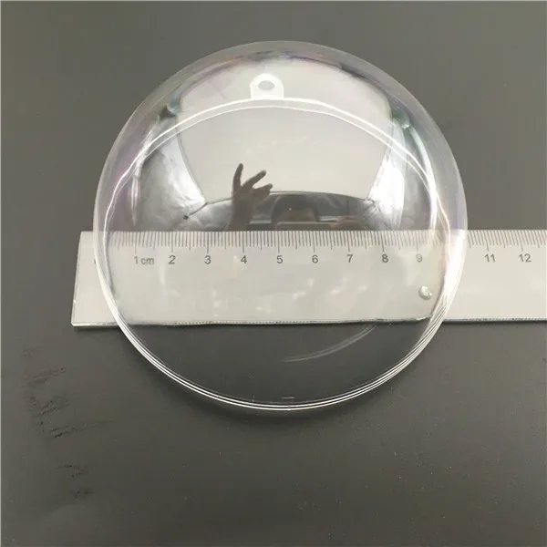 24 шара/лот маленький размер DIY Рождественское украшение 60 мм Рождественский прозрачный пластиковый заполняемый мяч орнамент прозрачный акриловый шар