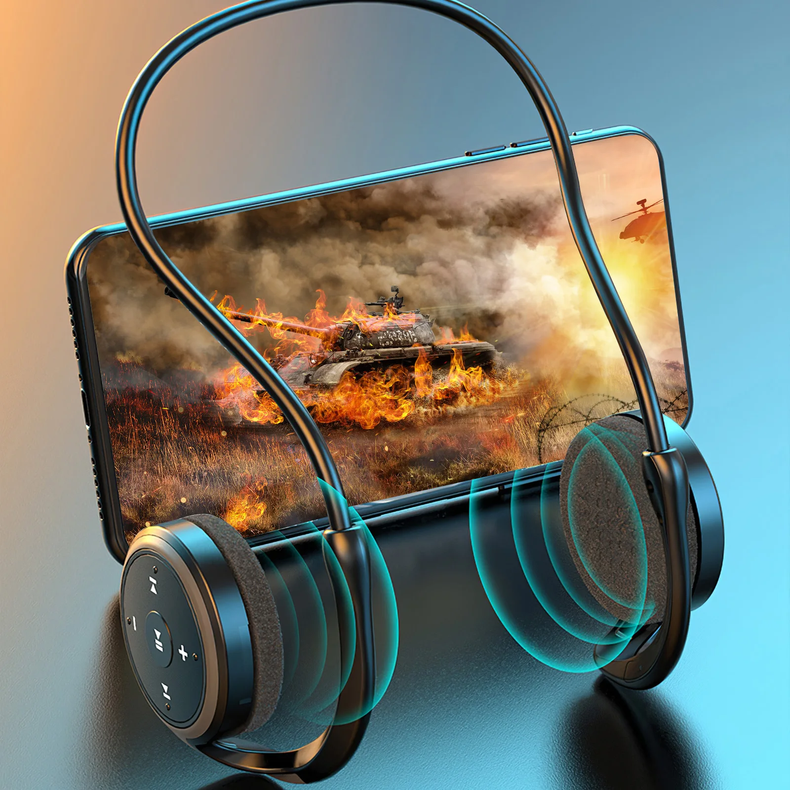 Высококачественные беспроводные Bluetooth наушники FM-радио спортивные басовые