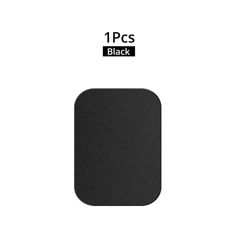 1pcs Square Black ANMONE Универсальный магнитный автомобильный держатель для телефона металлическая пластина Магнитная подставка железный лист наклейка для мобильного телефона Автомобильный держатель Подставка крепление - Цвет: 1pcs Square Black