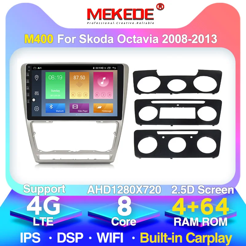 Мультимедийный плеер MEKEDE для Skoda Octavia 2008 2013 A 5 A5 Yeti Fabia Audio BT WIFI 4G LTE система Android dvd