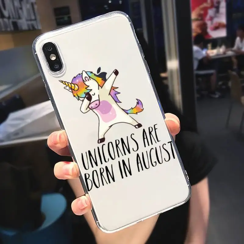 

unicorn all cute Phone Case Transparent soft For iphone 5 5s 5c se 6 6s 7 8 11 12 plus mini x xs xr pro max