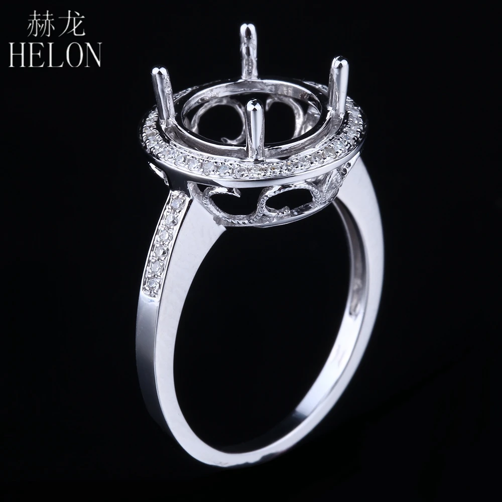 HELON однотонное 14K белое золото женское Модное изящное ювелирное изделие