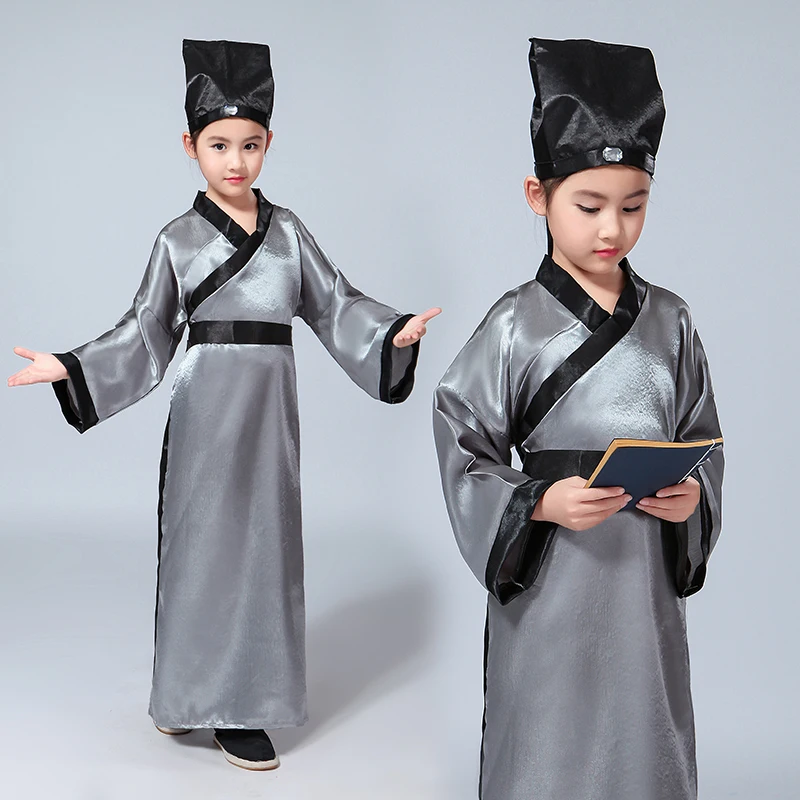 Китайский национальный костюм на Хэллоуин для детей комплект одежды мальчиков