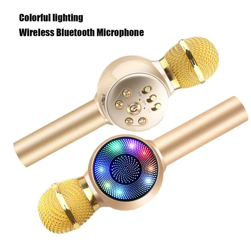 Световые игрушки для детей Забавные музыкальные беспроводная модель микрофона