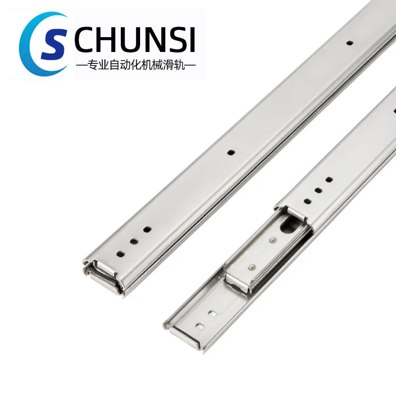 

CHUNSI 35mm Wide Three-Section Steel Non-Detachable Drawer Slide