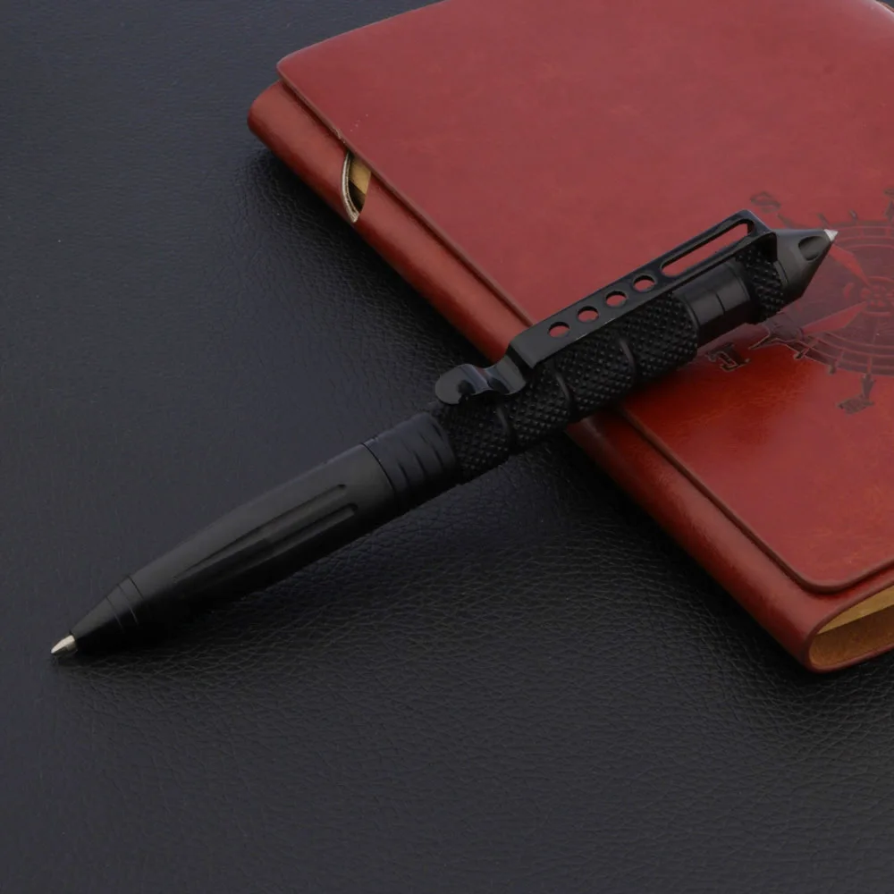 Тактическая ручка для самообороны Черная защитная тактическая личной