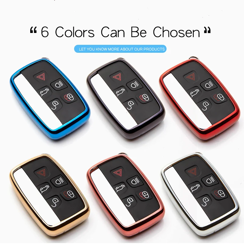Мягкий чехол для автомобильного ключа из ТПУ Land Rover Discovery 4 3 A8 A9 X9 Freelander 1 2 Evoque Defender