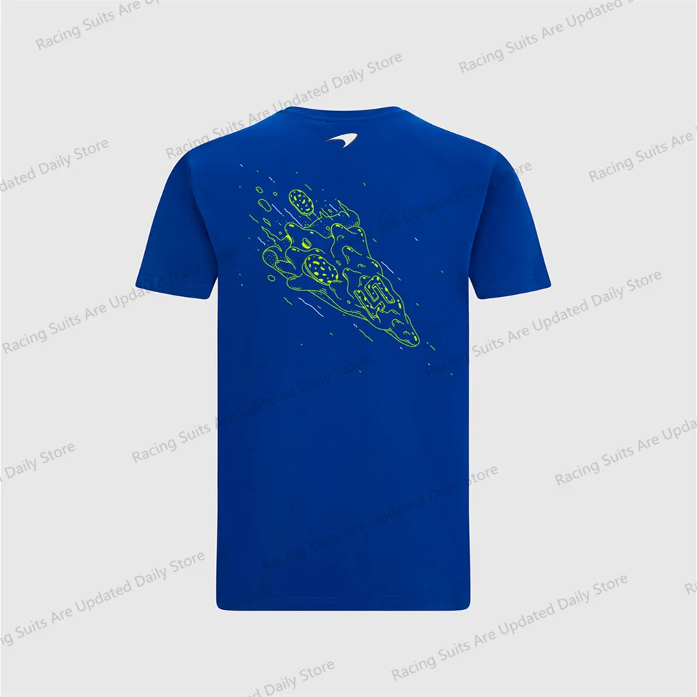 

Lando Norris Neon Pizza T-shirt Official Website F1 Shirt Formula One McLaren Team Racing Suit Mountain Bike Quick-drying Suit