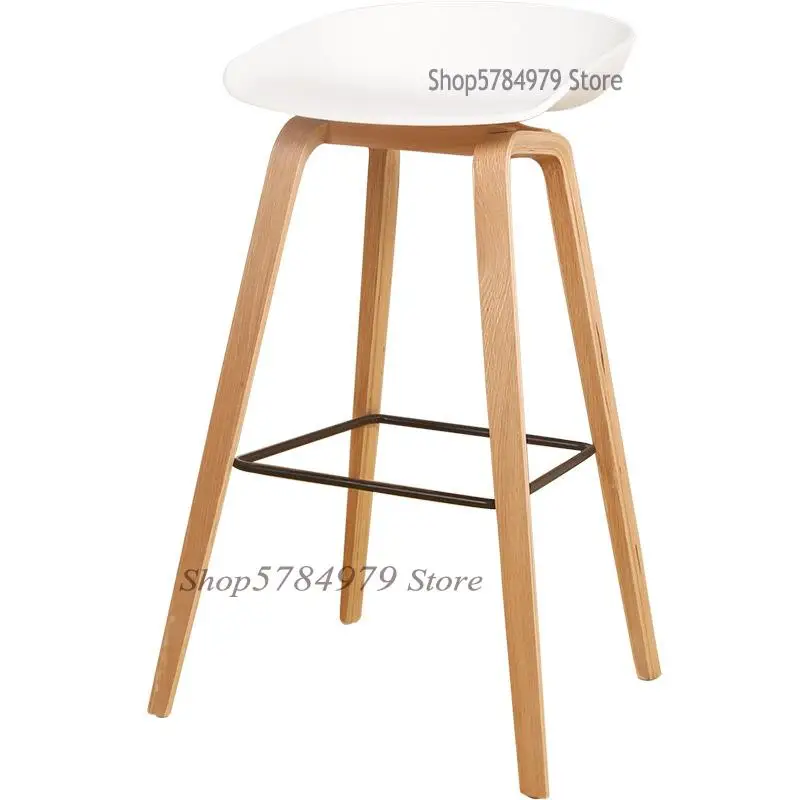 Modern Simple Danish Nordic Style Personalized Fashion Bar Chair Stool Designer Solid Wood Pp |