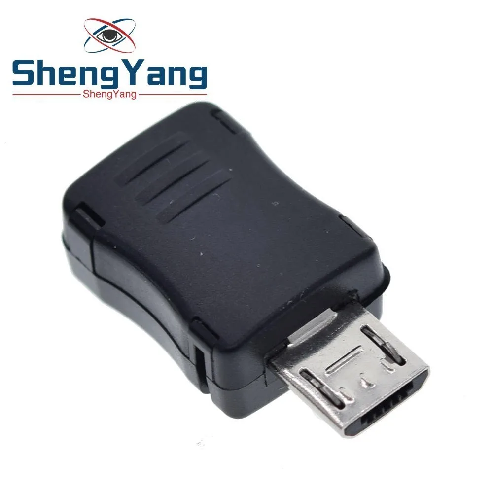 Высокое качество 10 шт. Micro USB Мужской Разъем Micro USB Jack 2,0 5 Pin розетка с пластиковой крышкой для видов DIY