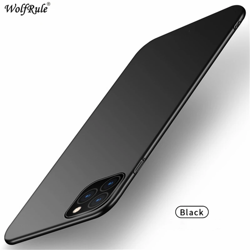 Black Чехол для iphone 11 Pro, чехол, стильный, гладкий, ультратонкий, PC, матовый, чехол для телефона, для iphone 11 Pro, чехол для iphone 11 Pro - Цвет: Black