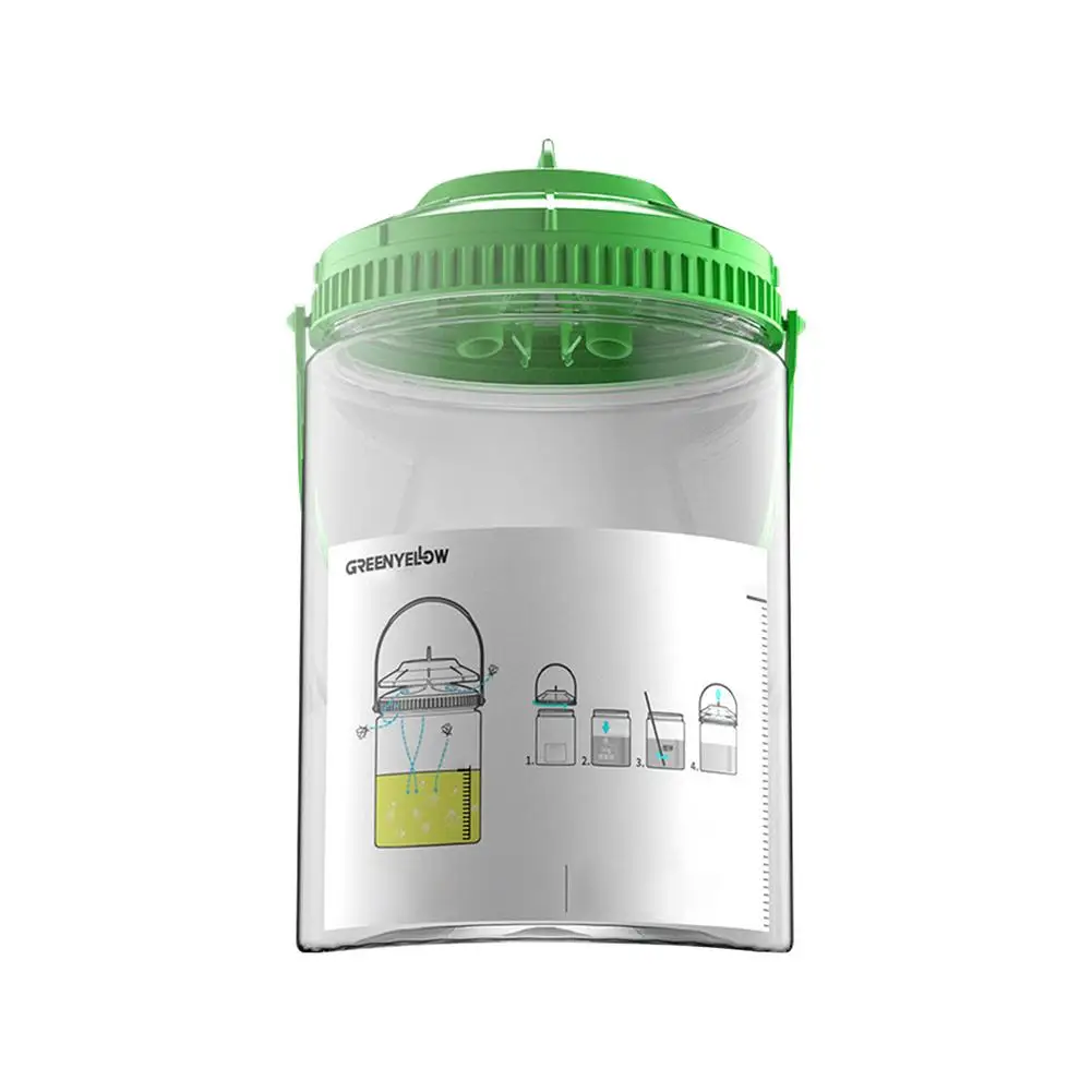 

LeKing Portable Automatic Bugs Trap Eco-friendly Reusable Fly Baits Household Flies Catching Tools Garden Farm Insect Killer