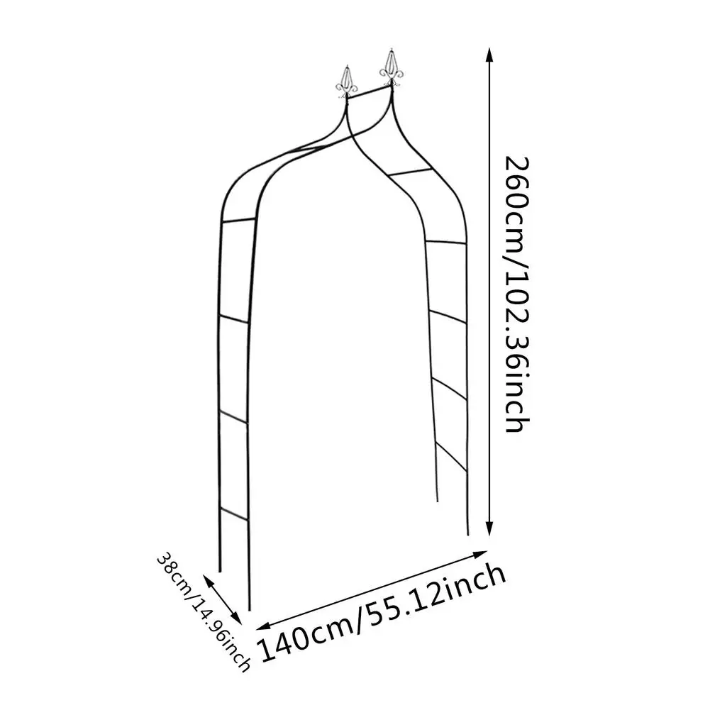 

Garden Metal Arch For Climbing Plants Garden Arbour Decoration Climbing Pergola Connector #W0