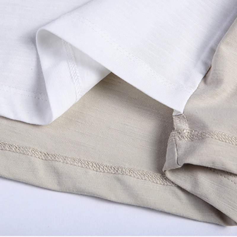 Мужская Однотонная футболка с коротким рукавом повседневная короткая имитацией