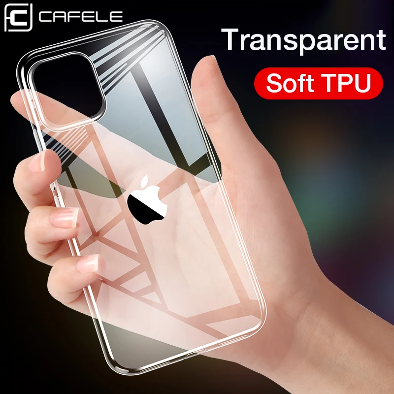 Мягкий прозрачный чехол Cafele из ТПУ для iPhone 11 Pro Max силиконовый телефона прозрачная