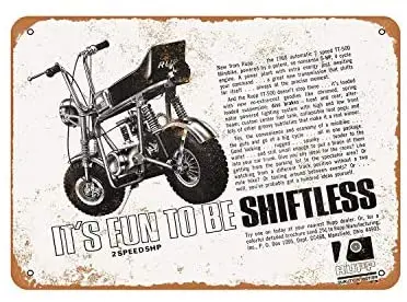 

1968 Rupp Minibikes винтажная металлическая вывеска, декоративная вывеска 10x14 дюймов