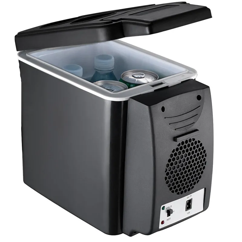 

6L Mini Car Fridge Cooler Warmer 2 in 1 Multi-function 12V Travel Refrigerator Portable Electric Icebox Cooler Box Freezer