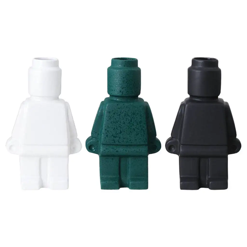 

Креативная Цветочная ваза-робот, скульптура для дома, гостиной, Свадебный декор, подарок