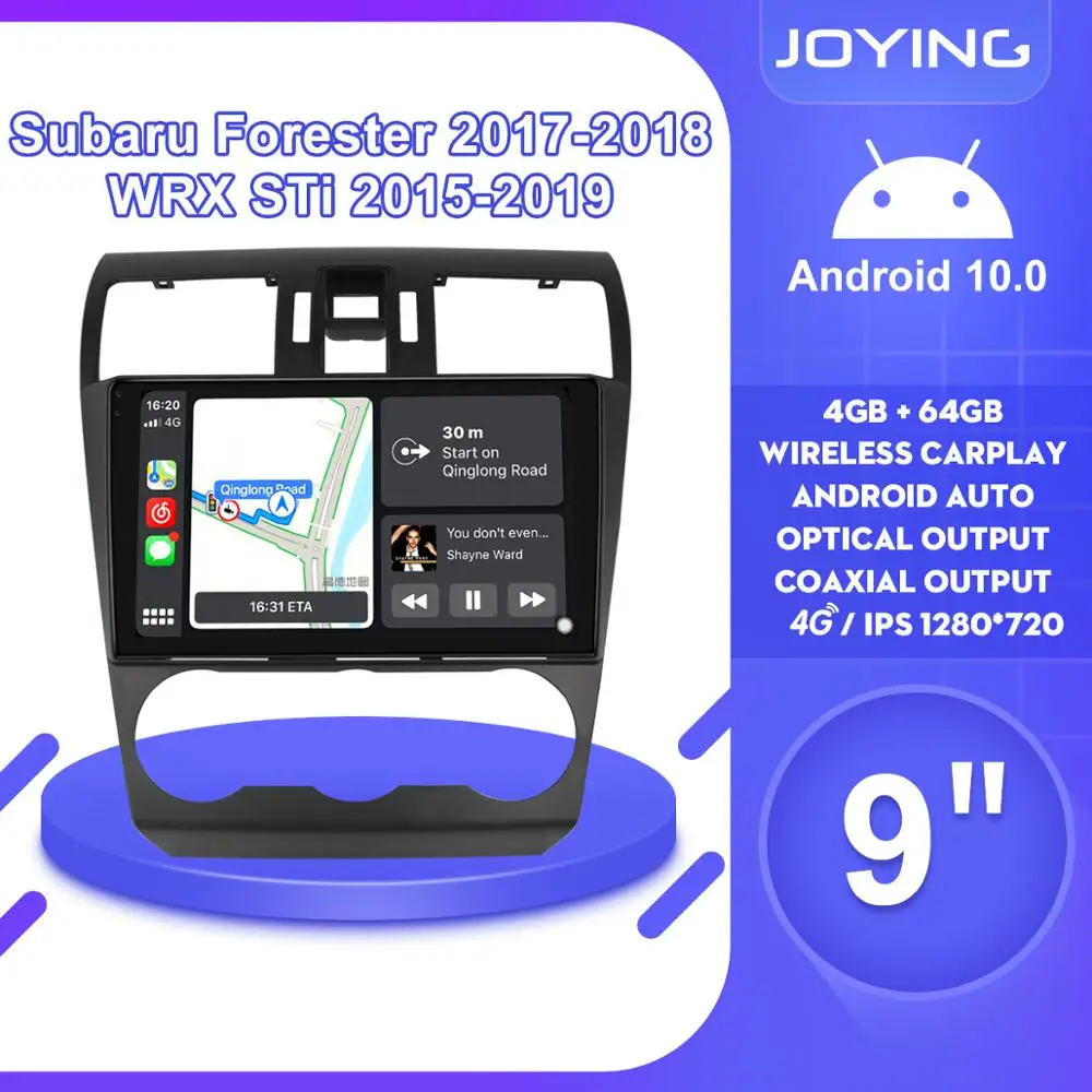 Автомагнитола 9 дюймов Android 10 Стерео Авторадио головное устройство GPS