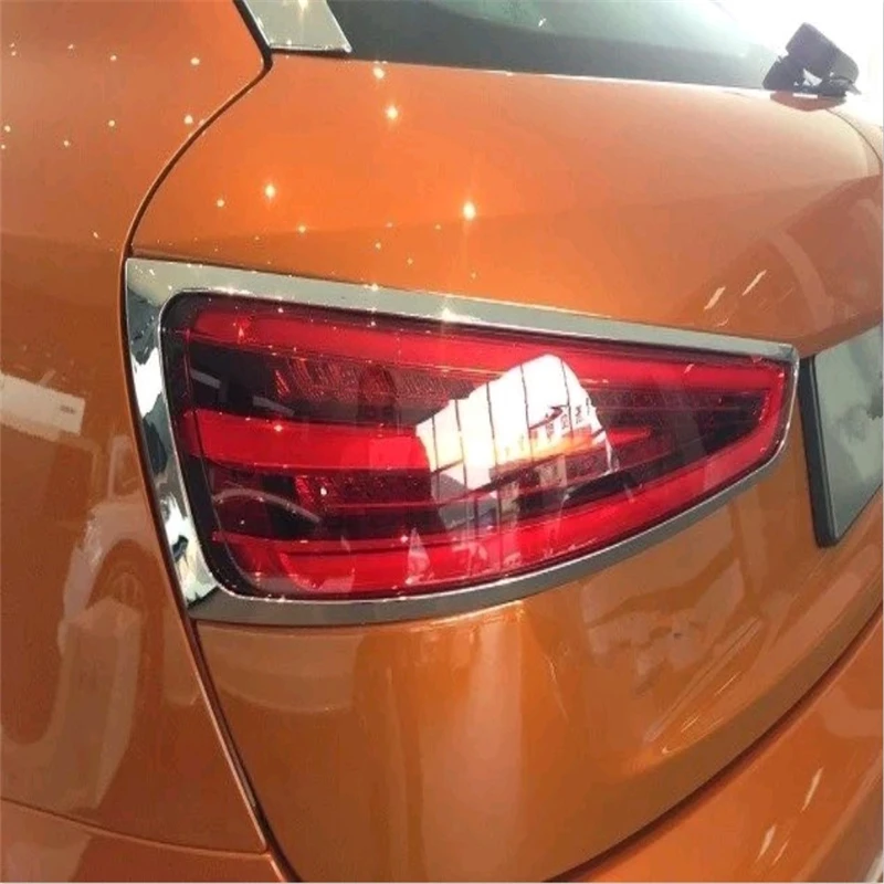 

WELKINRY car auto cover for Audi Q3 2012 2013 2014 2015 ABS chrome rear tail lamp light trim