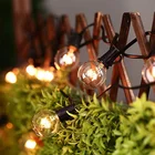 Светодиодная гирлянда с прозрачными лампочками, водонепроницаемые рождественские и свадебные сказосветильник светильники для светодиодного освещения, уличное украшение, новогоднее и Новогоднее украшение
