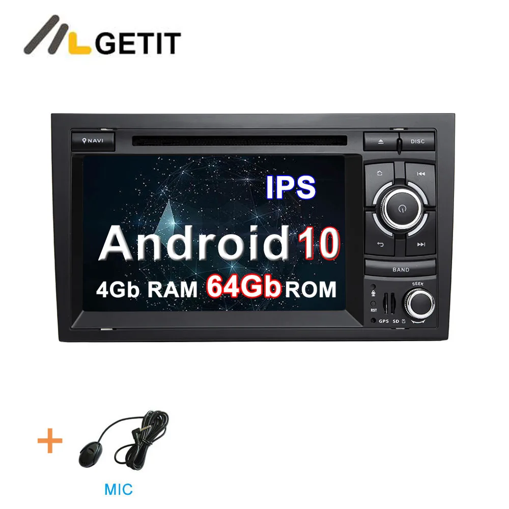 4G-RAM 64G-ROM DSP ips Android 10 автомобильный DVD Мультимедиа стерео радио gps для Audi A4 S4 RS4 Seat Exeo - Цвет: 4G-RAM 64G-ROM