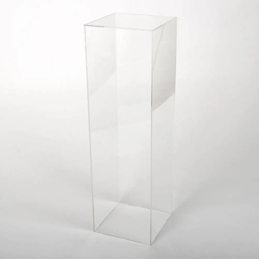 New style wholesale square acrylic church wedding clear acrylic plinth stand wedding walkway pillar wedding stage senyu1312