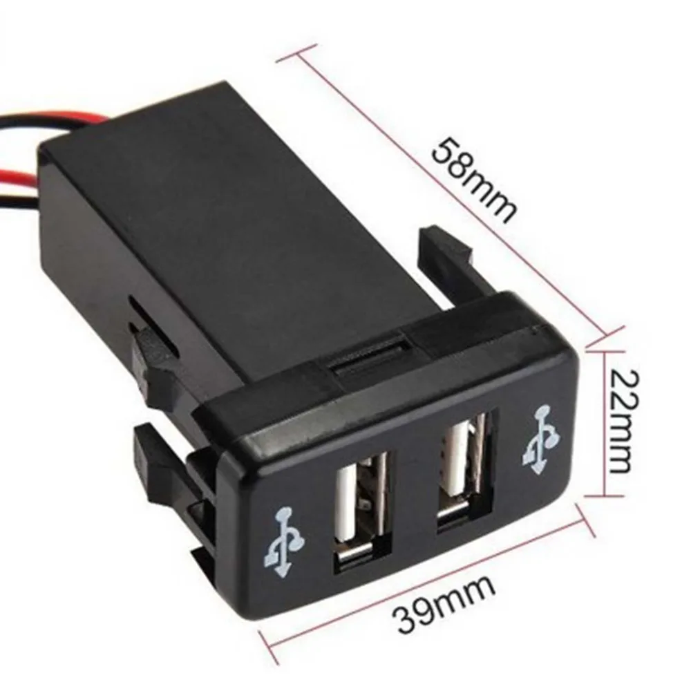 Специальное автомобильное зарядное устройство 5 в 2 1 а с разъемом USB и аудиовход