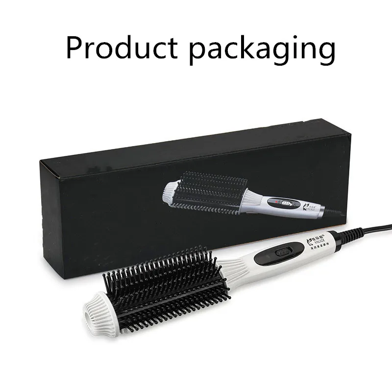 Профессиональная щетка для сушки волос 2 в 1 выпрямитель бигуди расческа