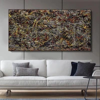 jackson pollock famous abstract art paintings autumn canvas painting posters and prints wall pictures for living room decor