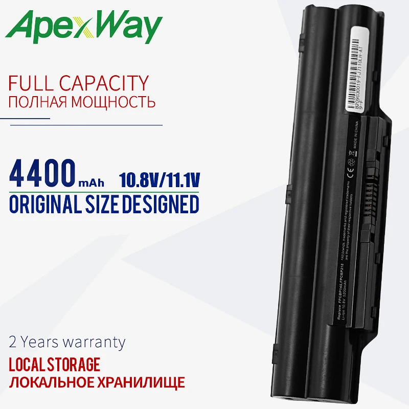 Аккумулятор Apexway 4400 мАч 10 8 В для ноутбука Fujitsu biblo MG50S MG55U MG55S MG75SN FMVNBP146 FPCBP145 FPCBP145AP S8250